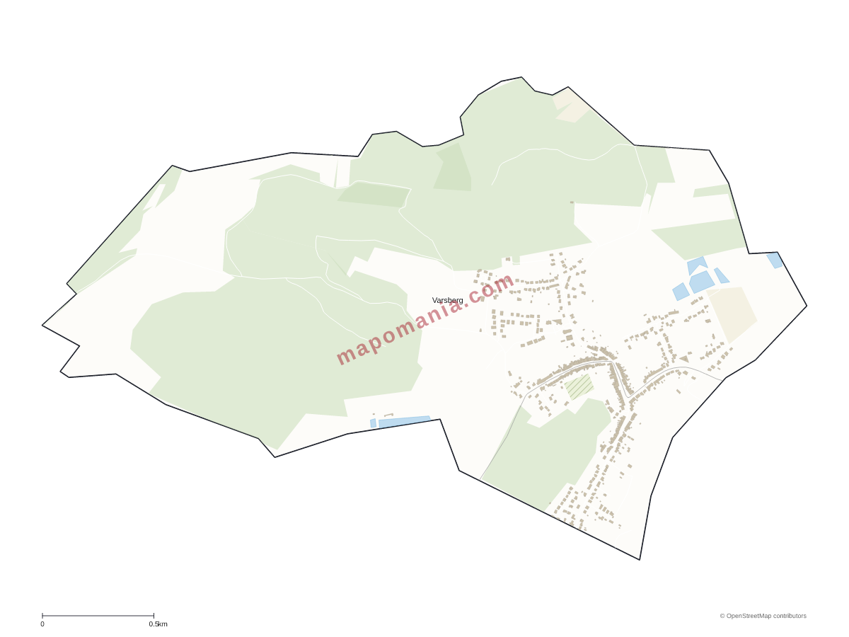 Carte de Varsberg à personnaliser
