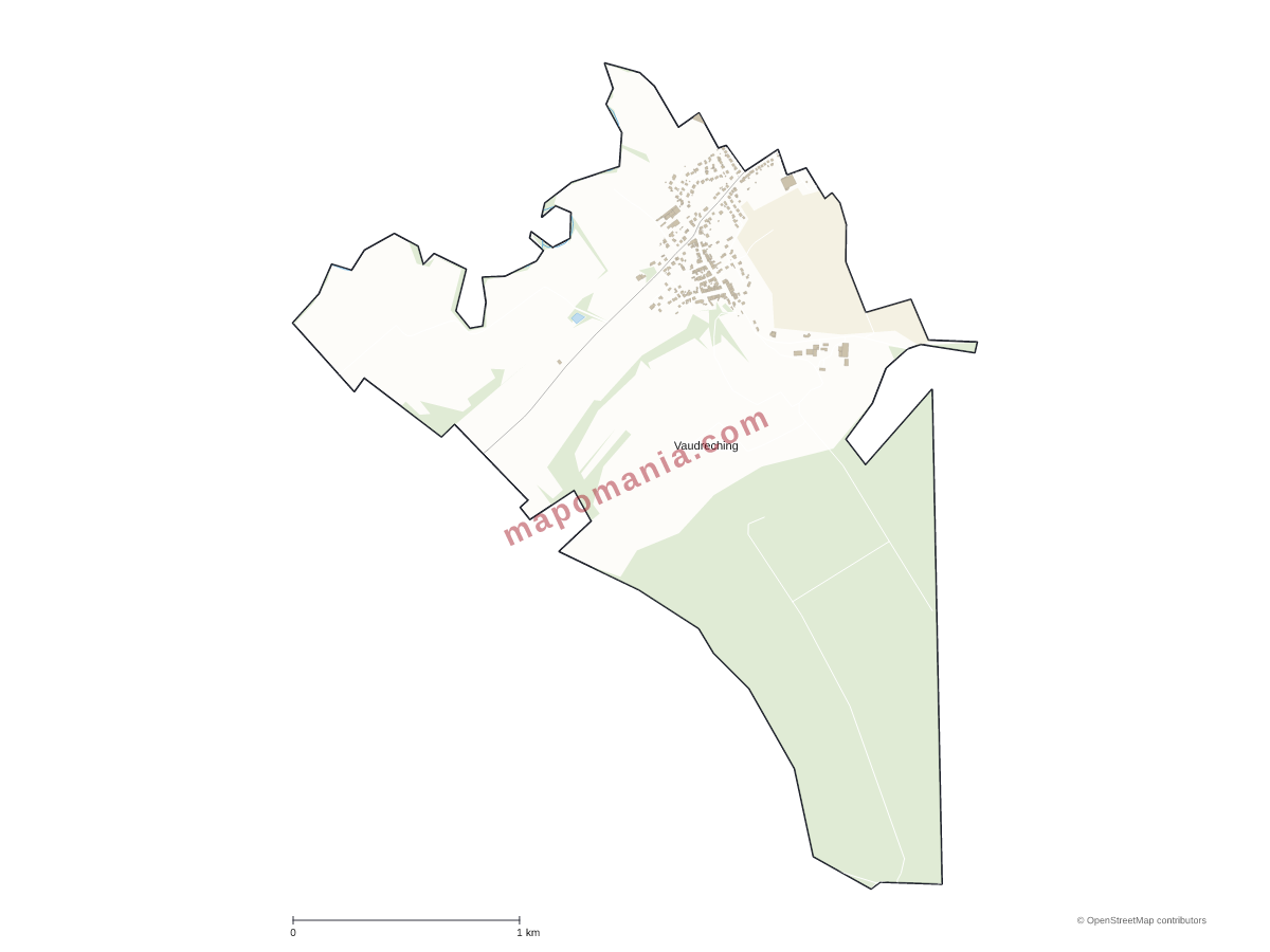 Carte de Vaudreching à personnaliser