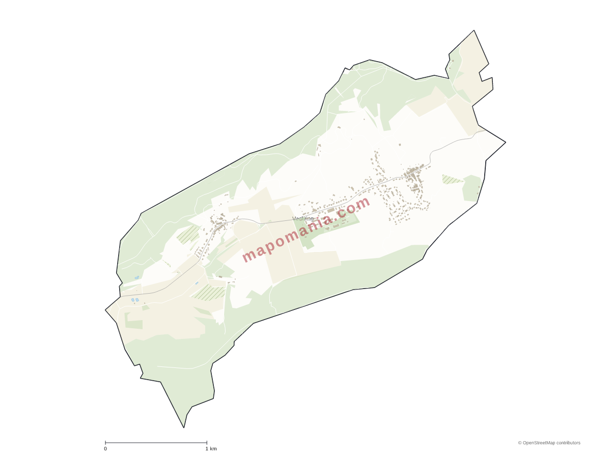 Carte de Veckring à personnaliser