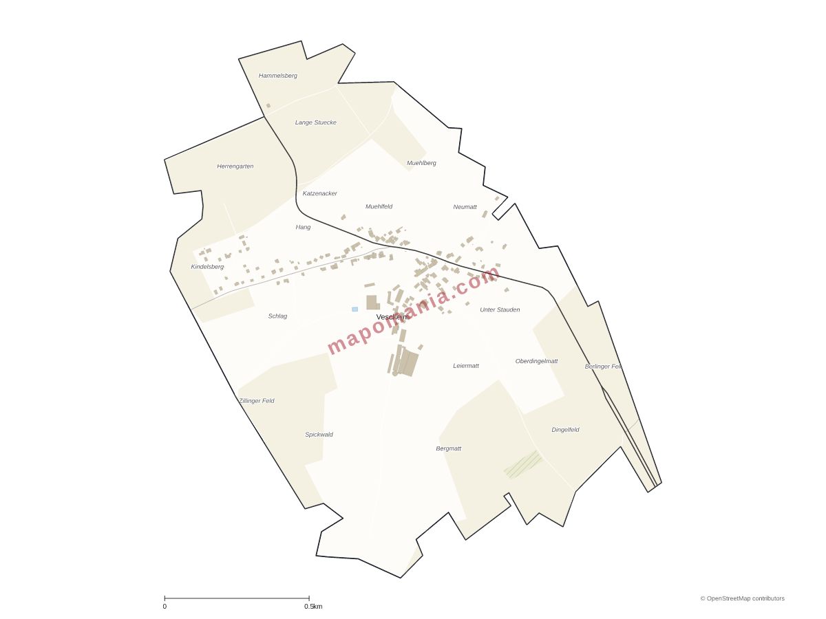 Carte de Vescheim à personnaliser