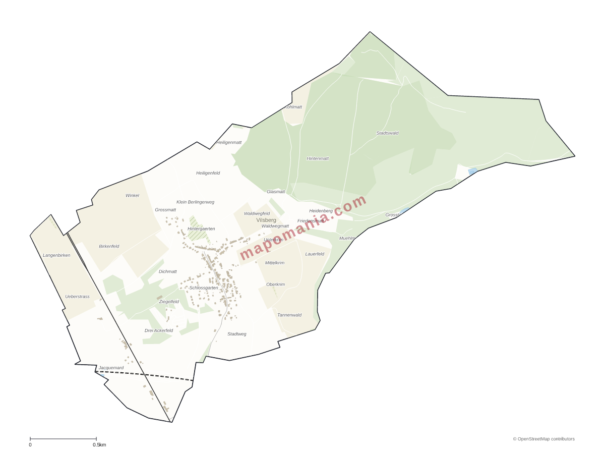 Carte de Vilsberg à personnaliser