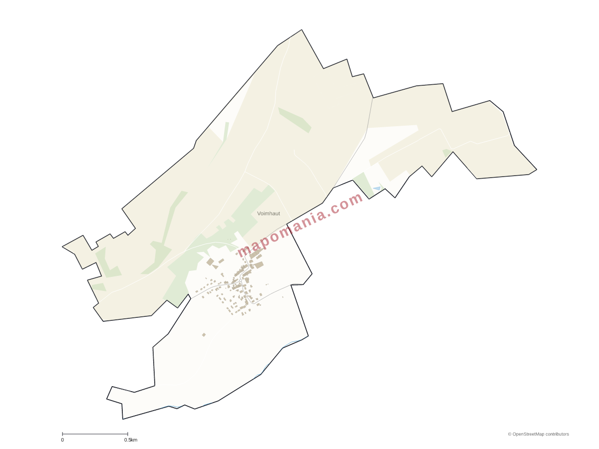 Carte de Voimhaut à personnaliser