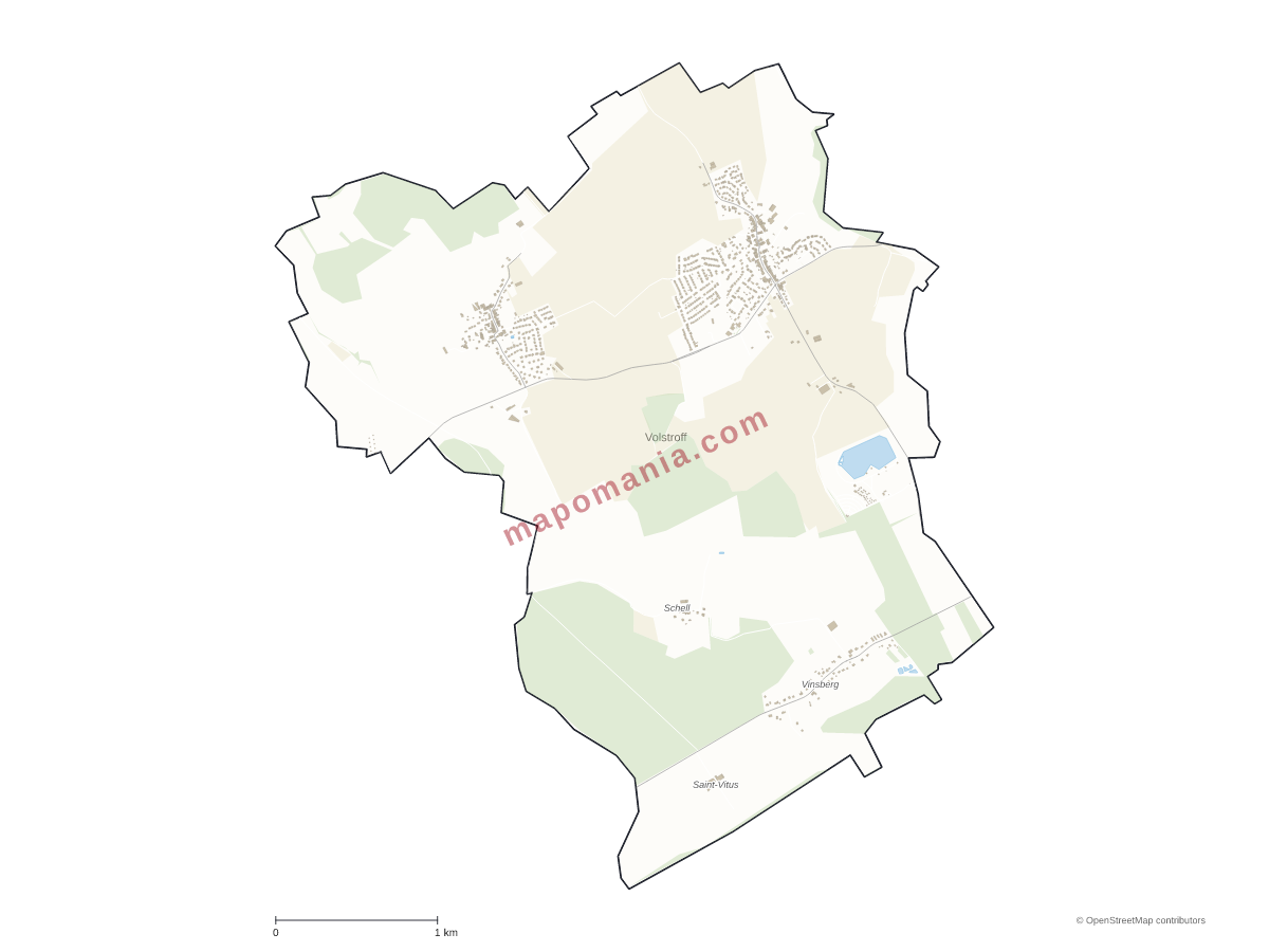 Carte de Volstroff à personnaliser