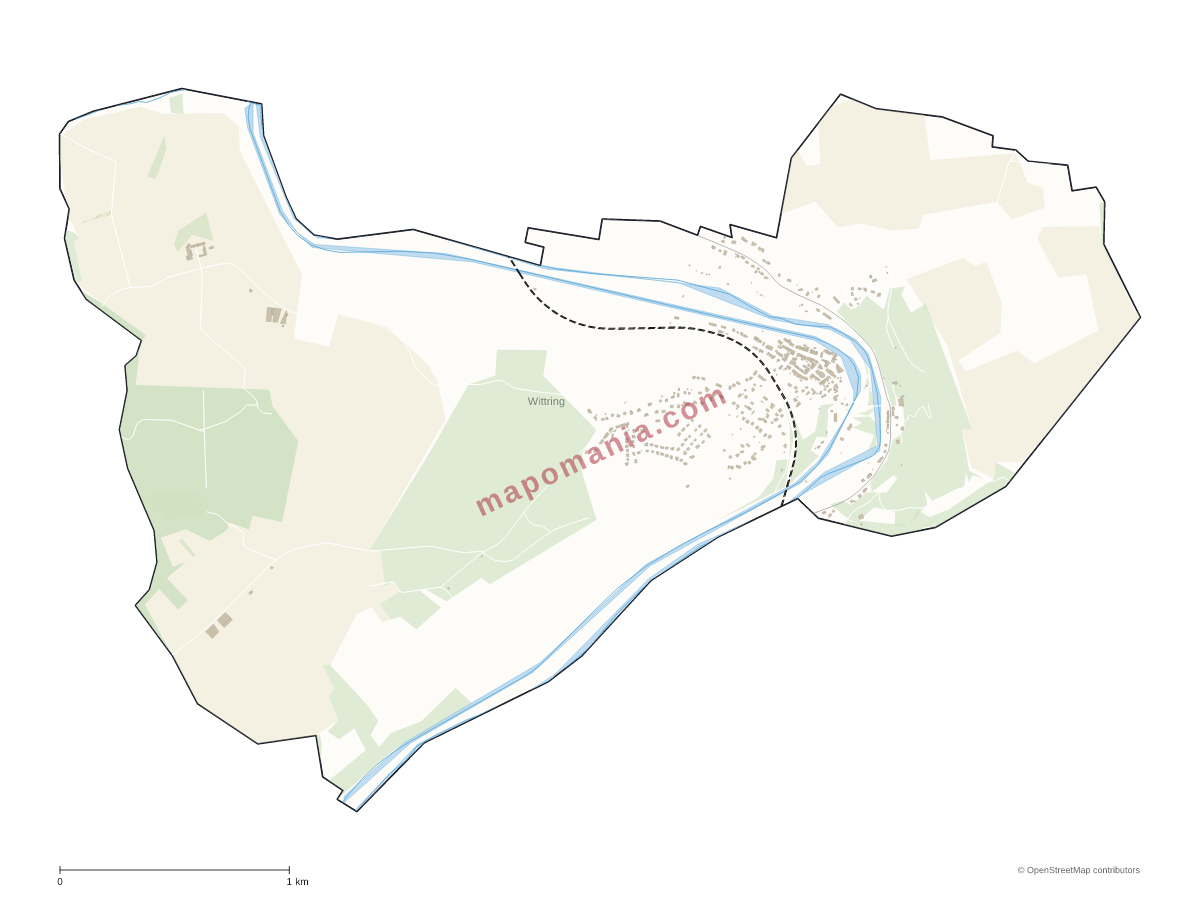 Carte de Wittring à personnaliser