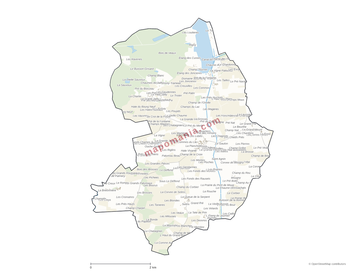 Carte de Bazolles à personnaliser