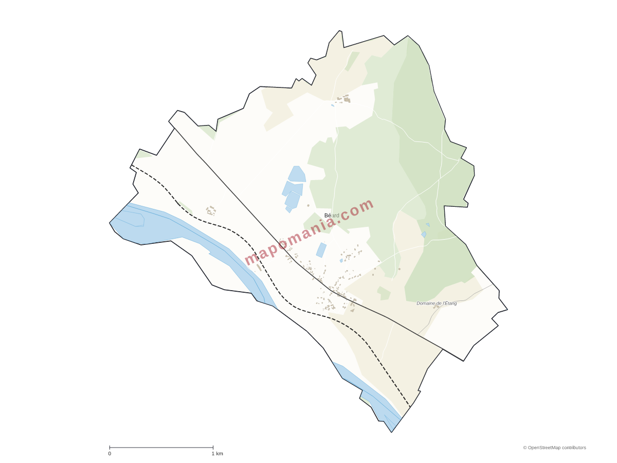Carte de Béard à personnaliser