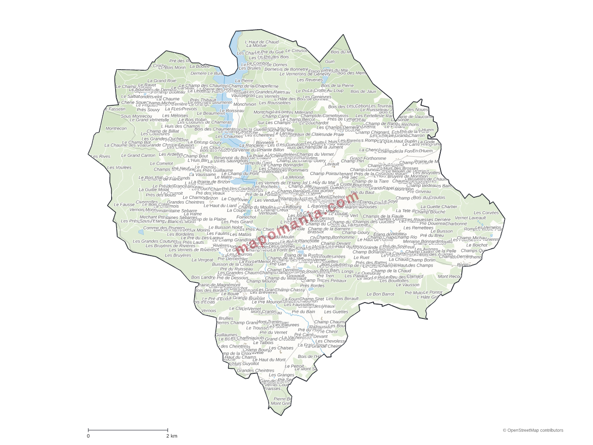 Carte de Brassy à personnaliser