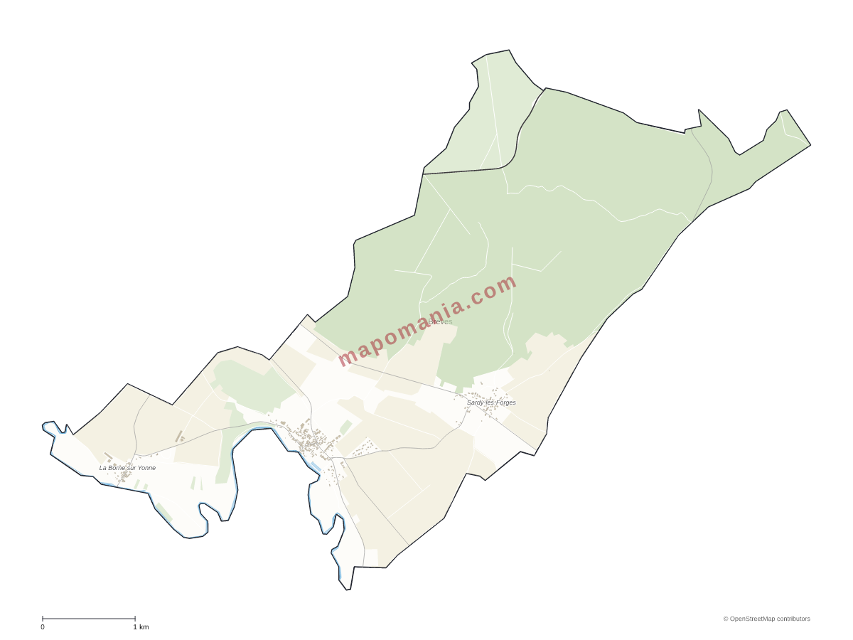 Carte de Brèves à personnaliser