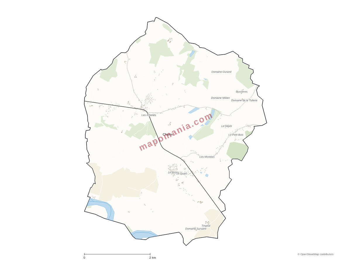 Carte de Charrin à personnaliser