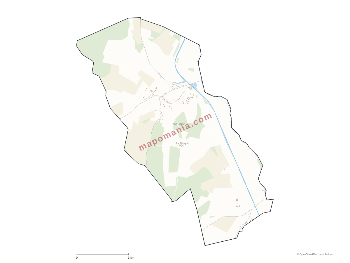Carte de Chaumot à personnaliser