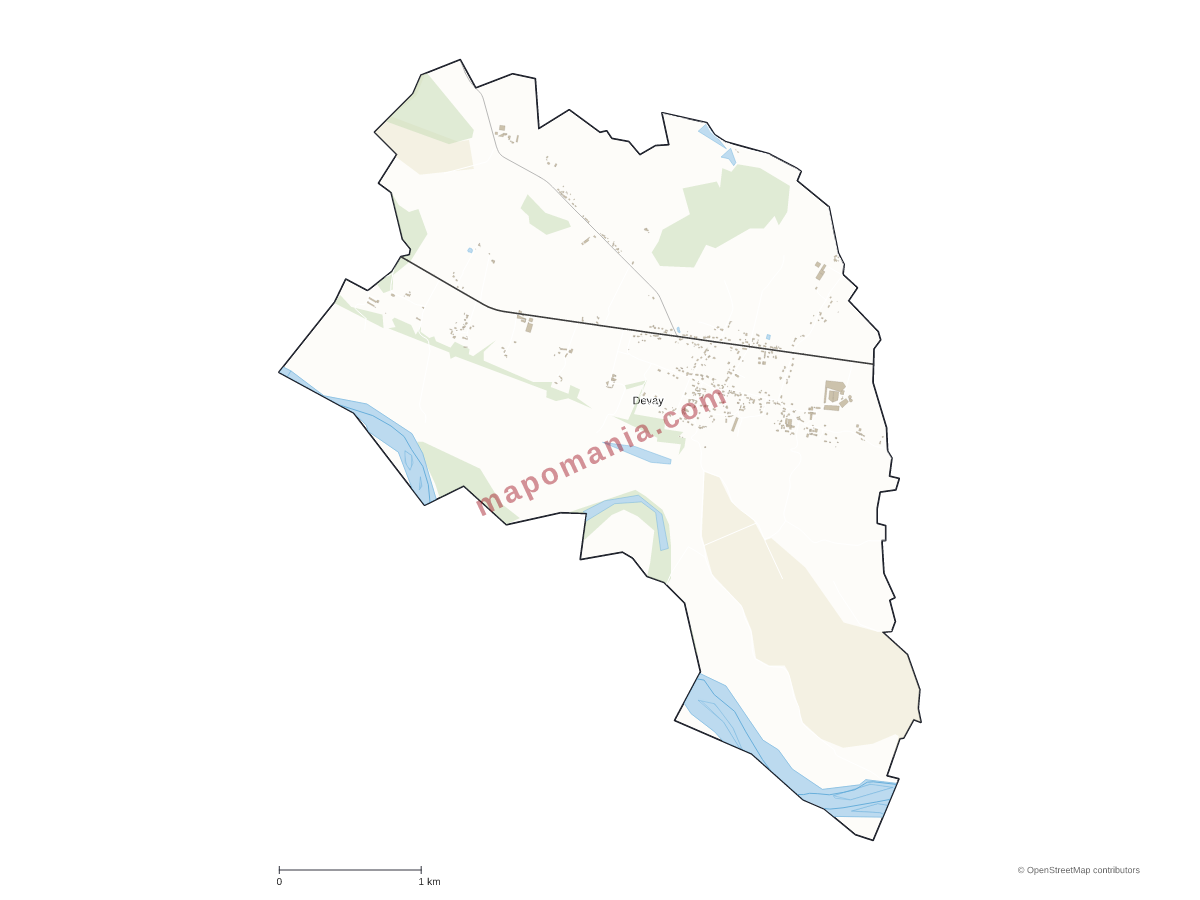 Carte de Devay à personnaliser