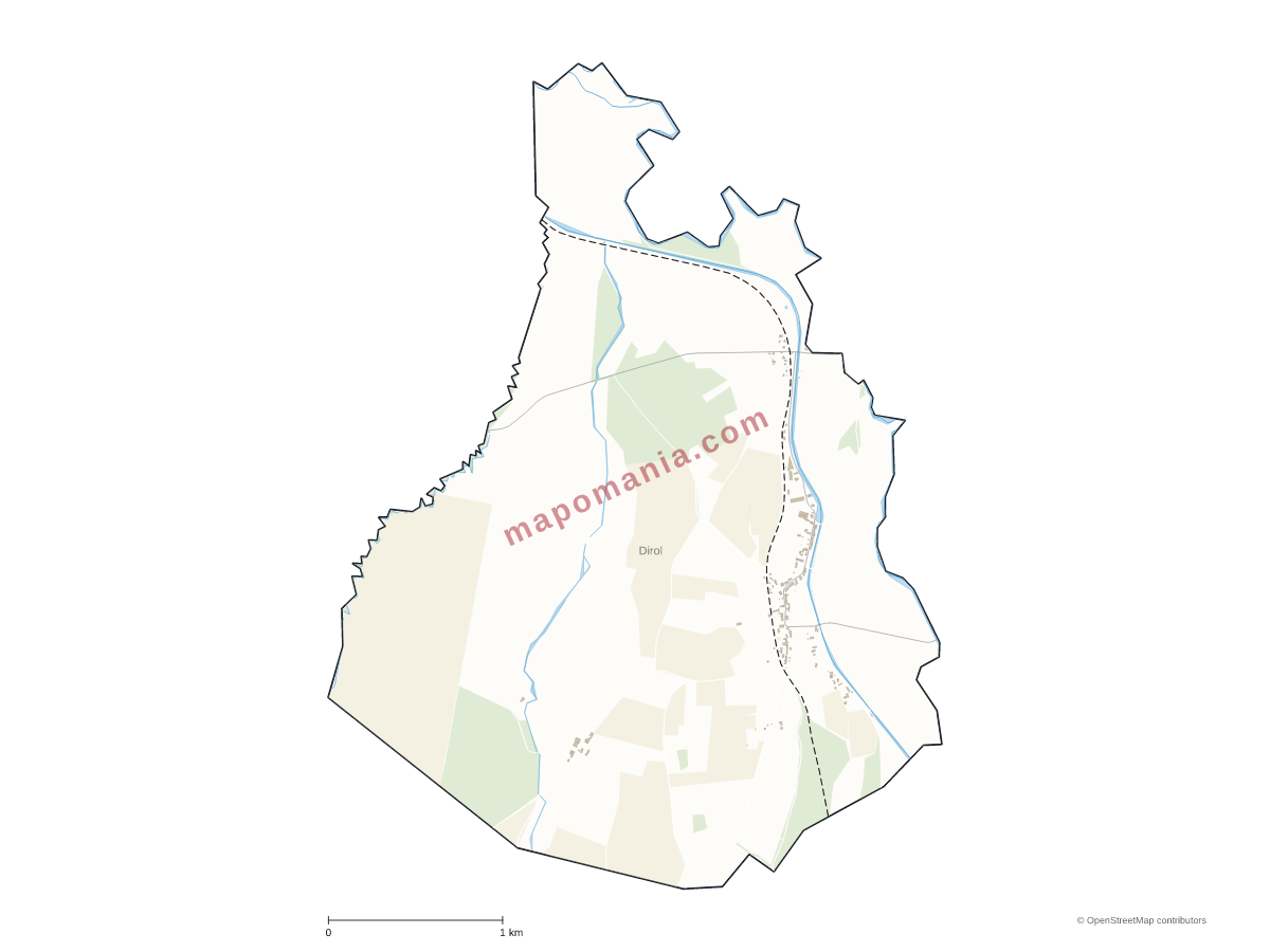 Carte de Dirol à personnaliser