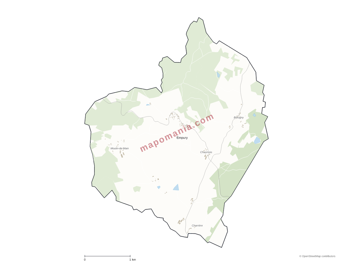 Carte de Empury à personnaliser
