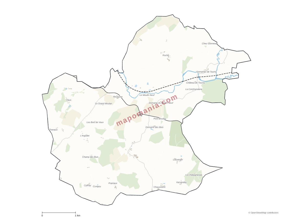 Carte de Fléty à personnaliser