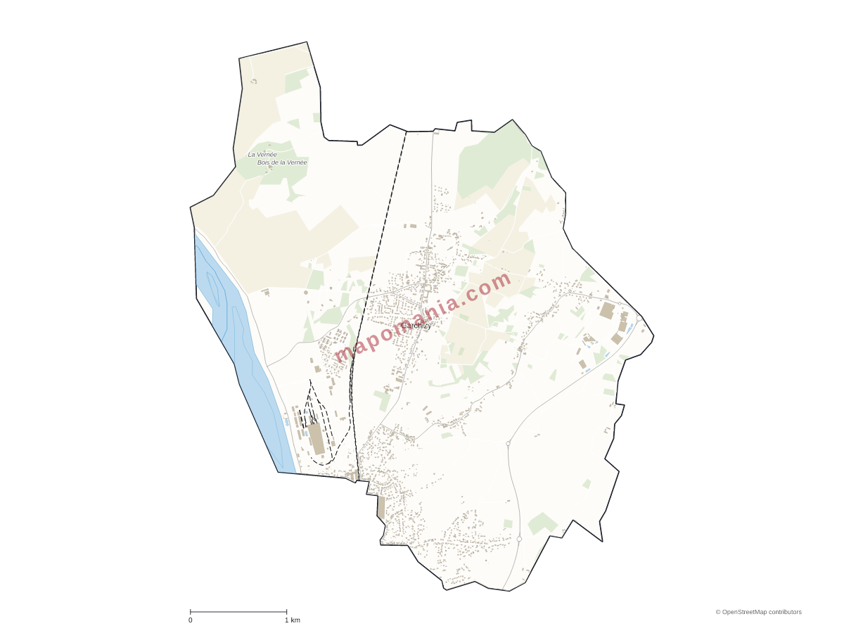Carte de Garchizy à personnaliser