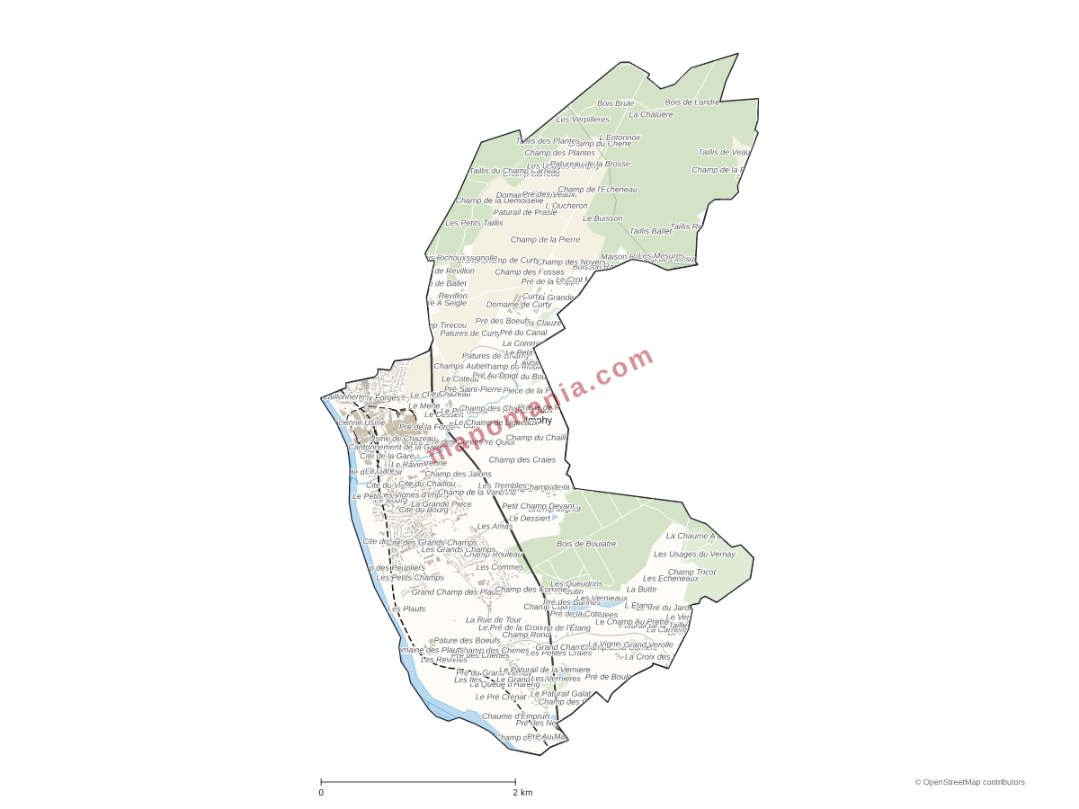 Carte de Imphy à personnaliser