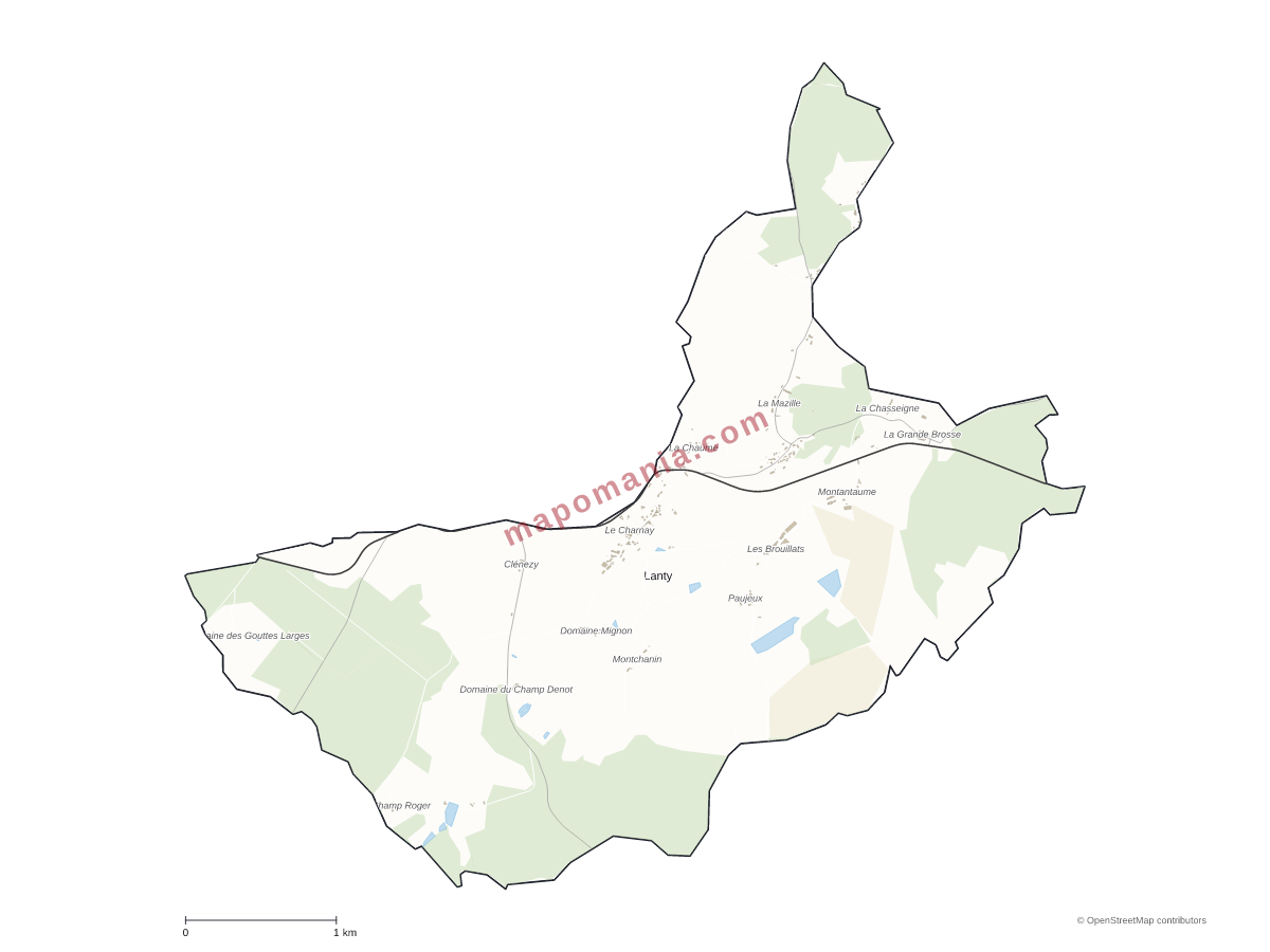 Carte de Lanty à personnaliser