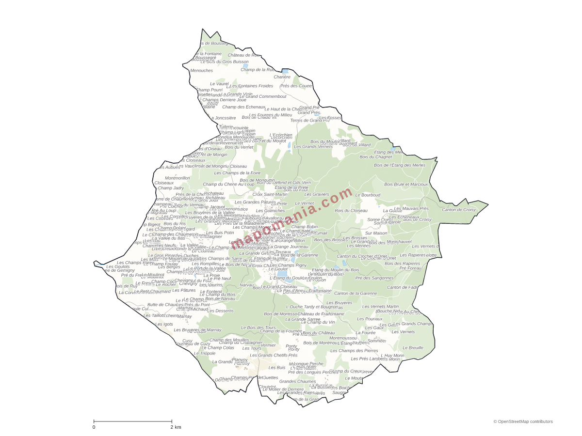 Carte de Lormes à personnaliser