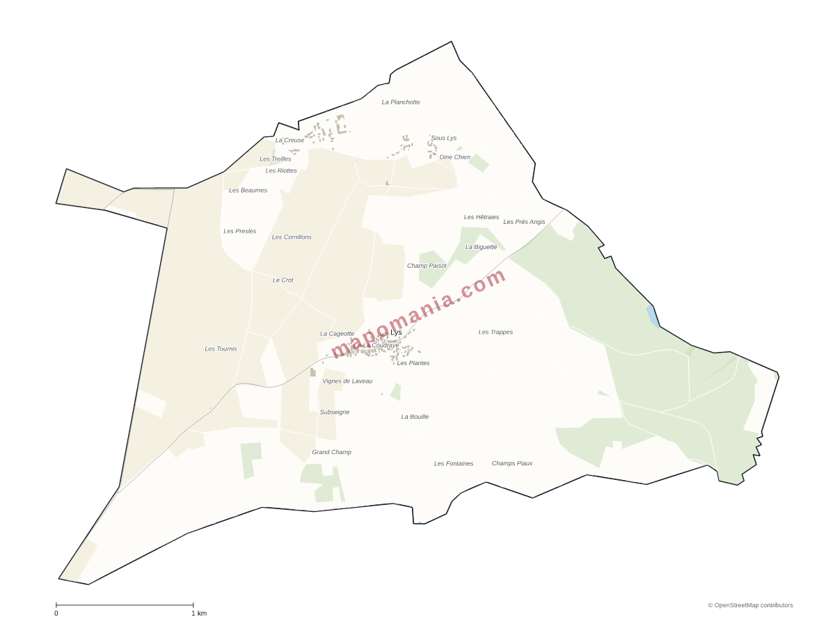 Carte de Lys à personnaliser