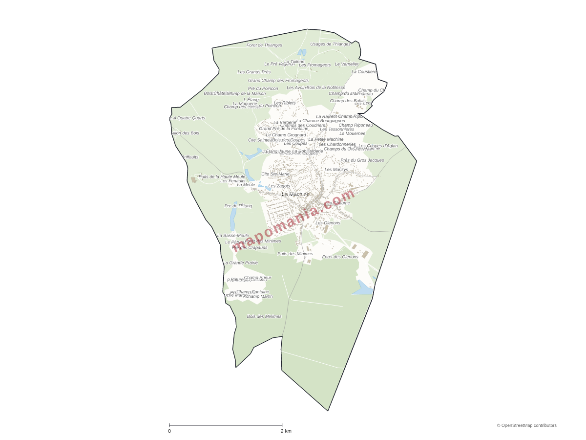 Carte de La Machine à personnaliser