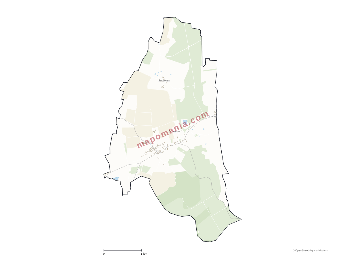 Carte de Moussy à personnaliser