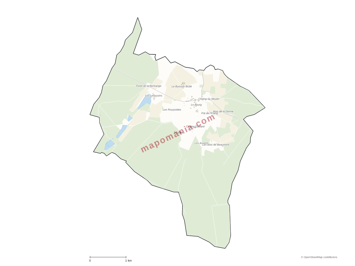 Carte de Murlin à personnaliser