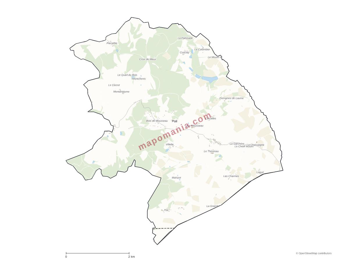 Carte de Poil à personnaliser
