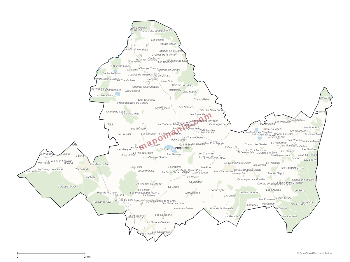 Carte de Préporché à personnaliser