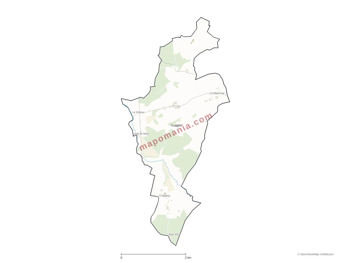 Carte de Ruages à personnaliser