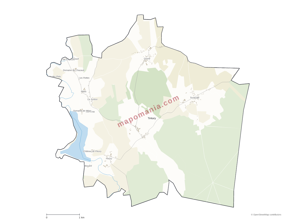Carte de Tintury à personnaliser