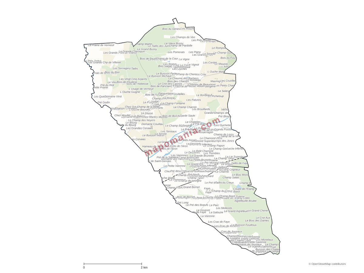 Carte de Verneuil à personnaliser