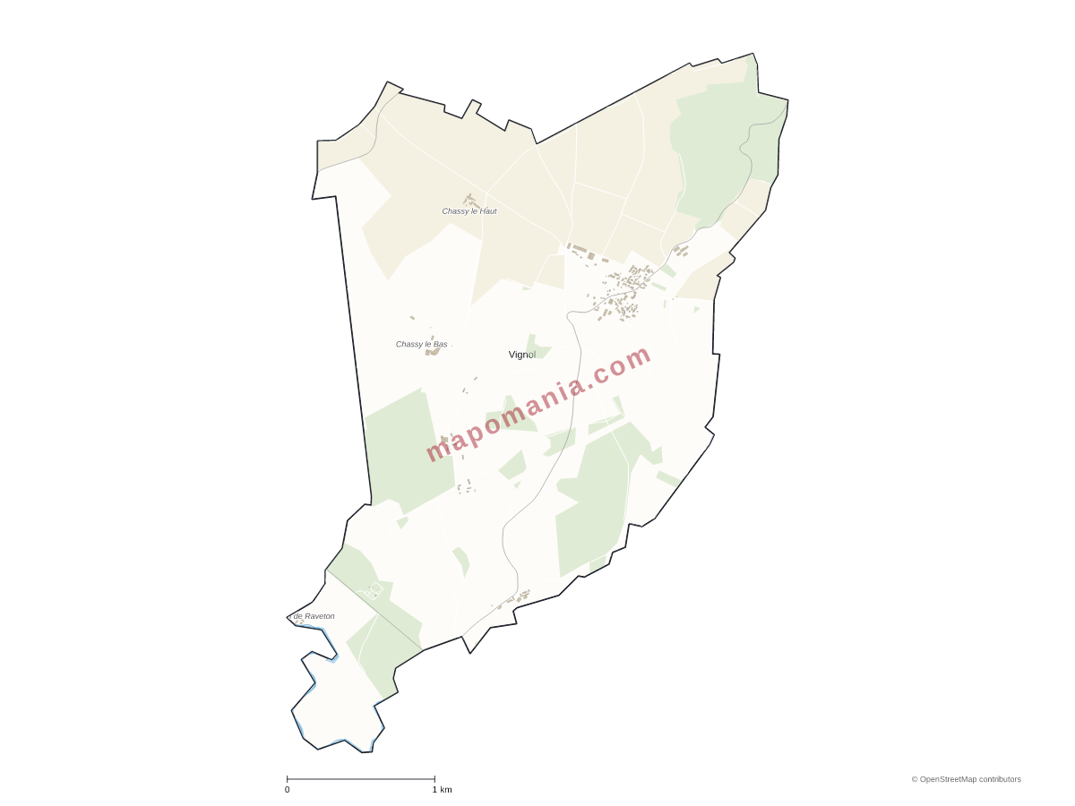 Carte de Vignol à personnaliser