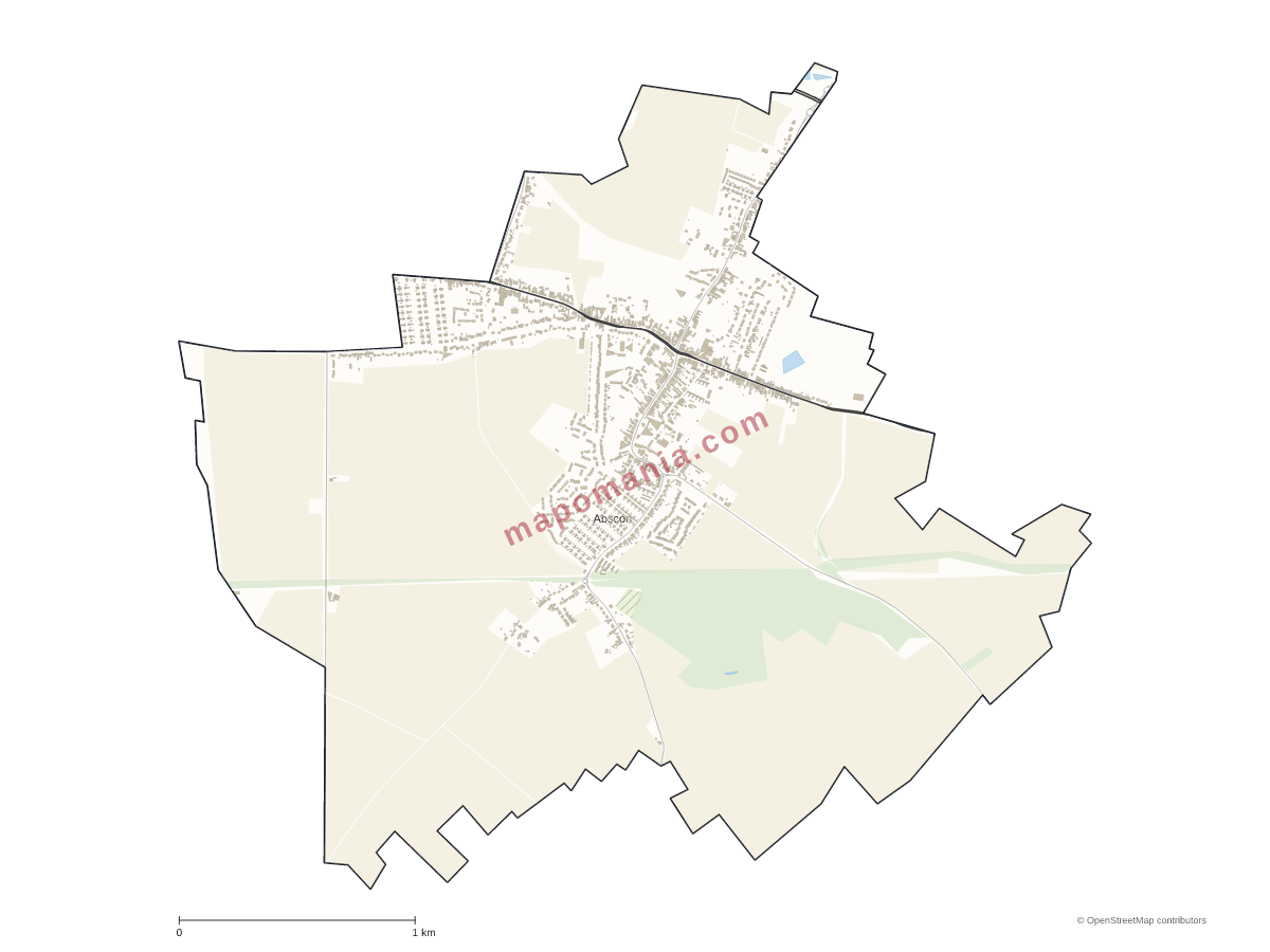 Carte de Abscon à personnaliser