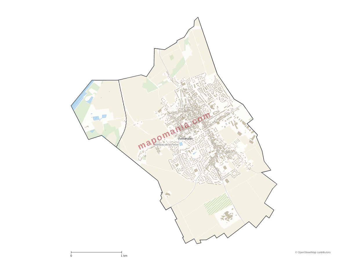 Carte de Annœullin à personnaliser