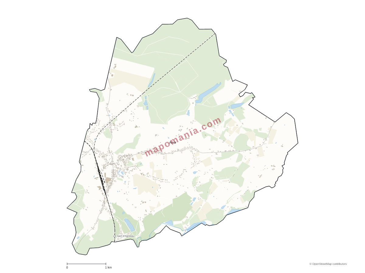 Carte de Anor à personnaliser