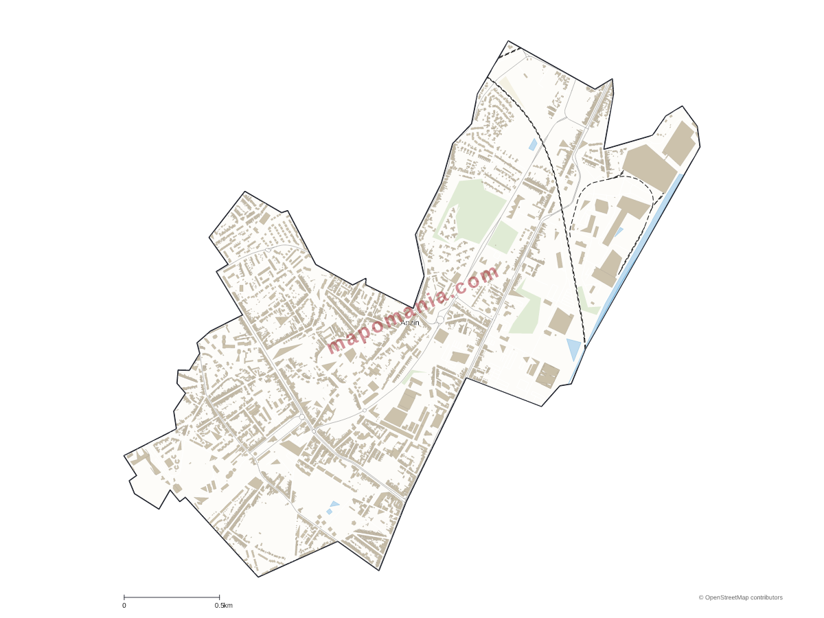 Carte de Anzin à personnaliser