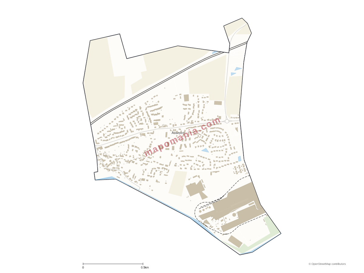 Carte de Assevent à personnaliser