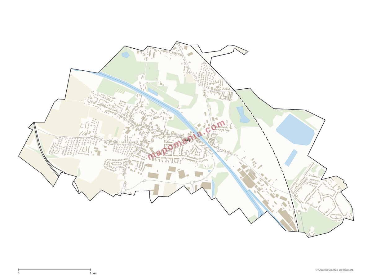 Carte de Auby à personnaliser