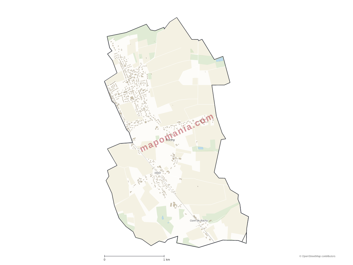 Carte de Bachy à personnaliser