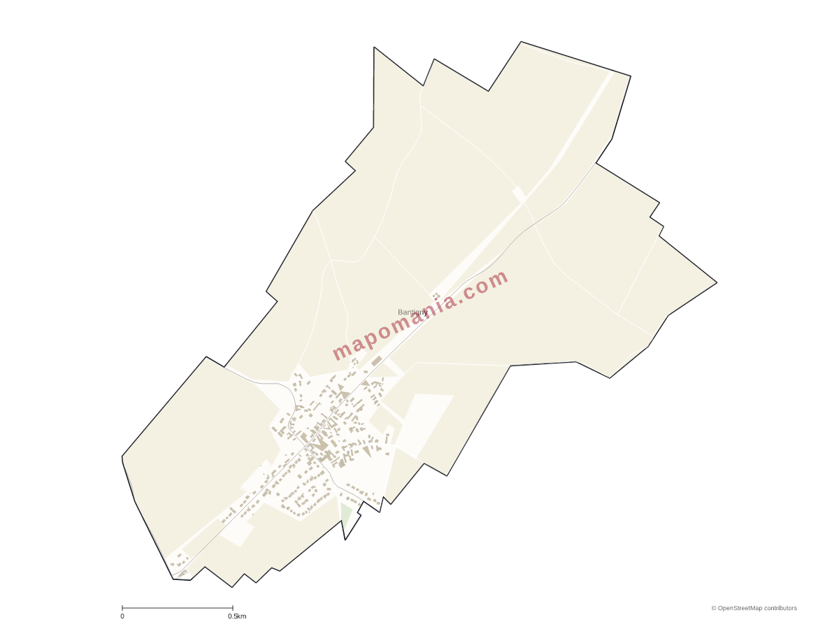 Carte de Bantigny à personnaliser