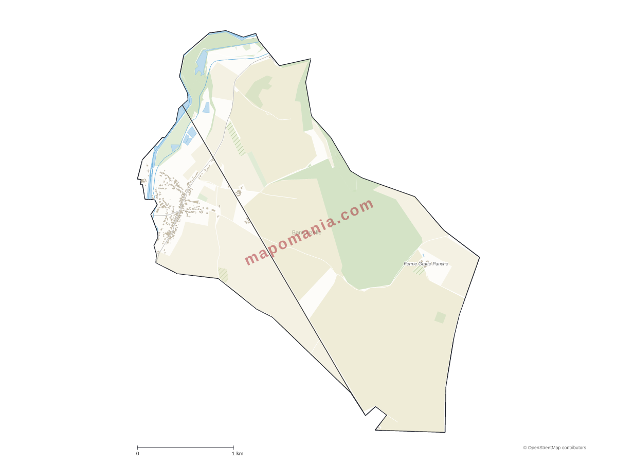 Carte de Bantouzelle à personnaliser