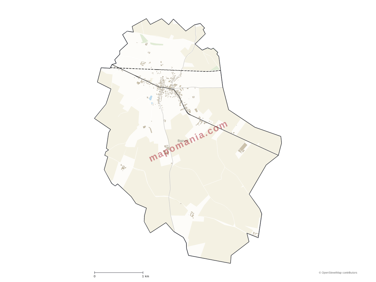 Carte de Bazuel à personnaliser