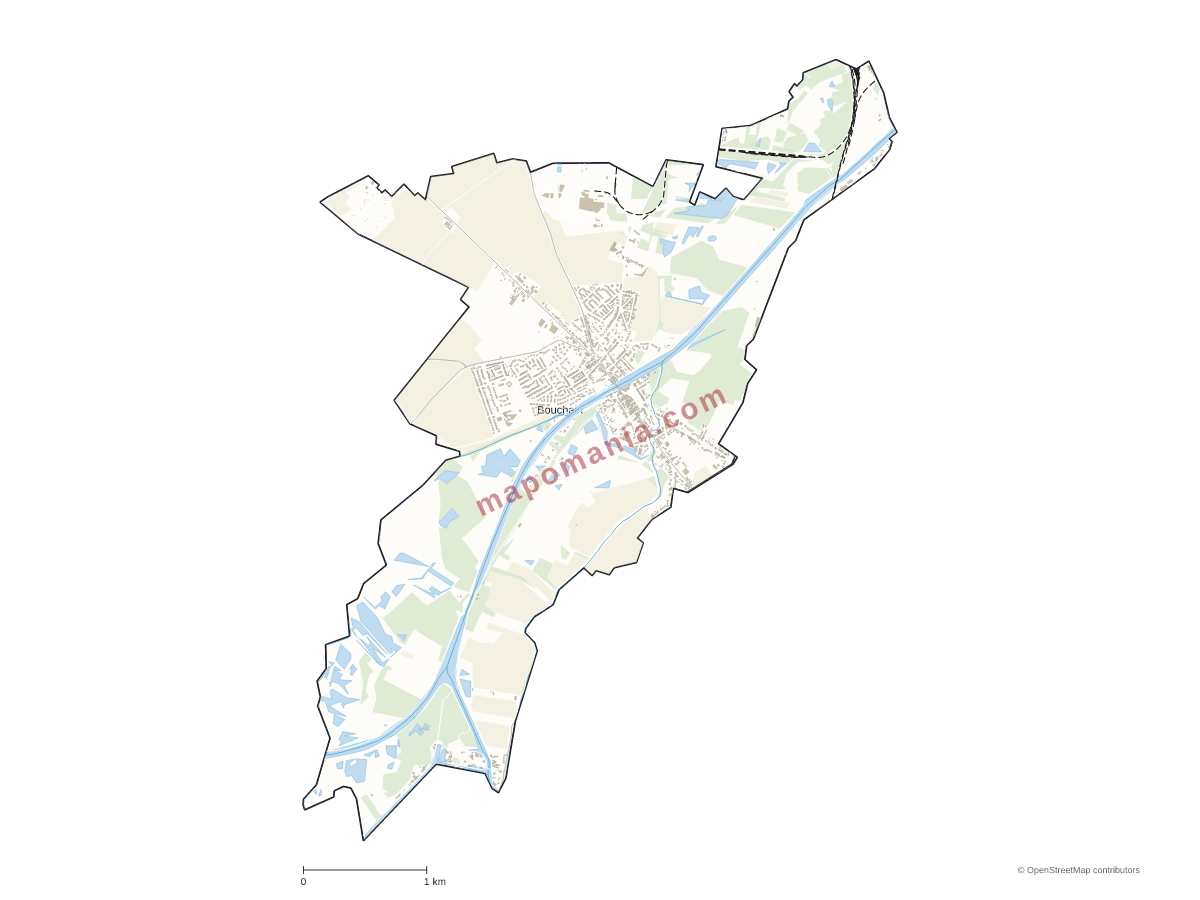 Carte de Bouchain à personnaliser