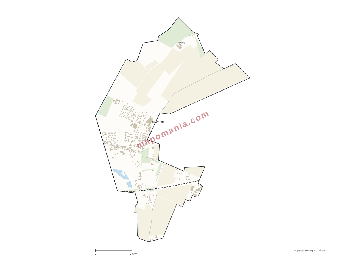 Carte de Bouvines à personnaliser