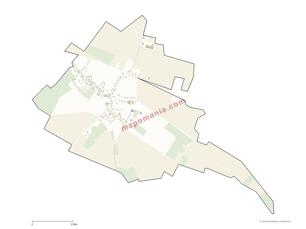 Carte de Bry à personnaliser