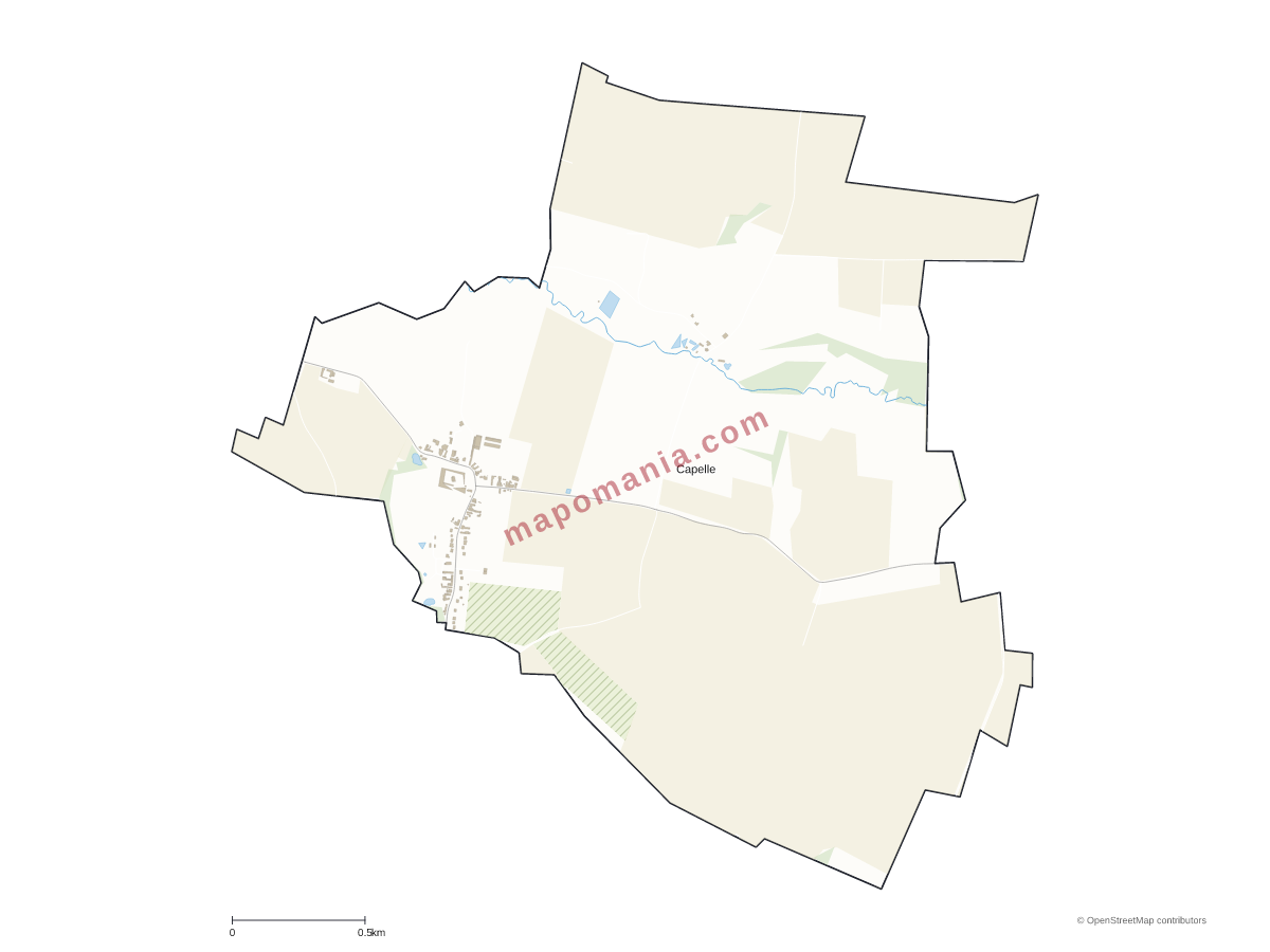 Carte de Capelle à personnaliser