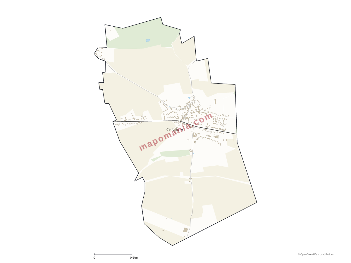 Carte de Cerfontaine à personnaliser