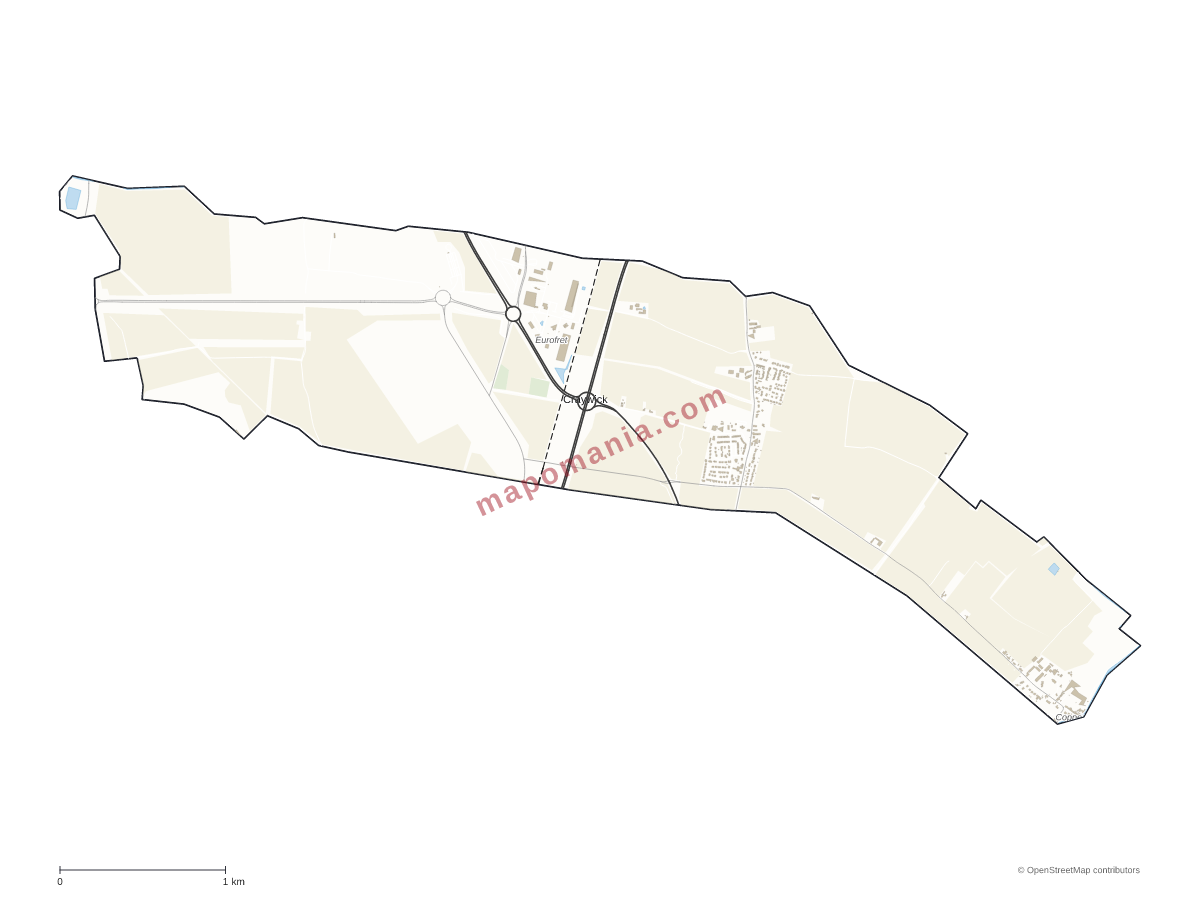 Carte de Craywick à personnaliser