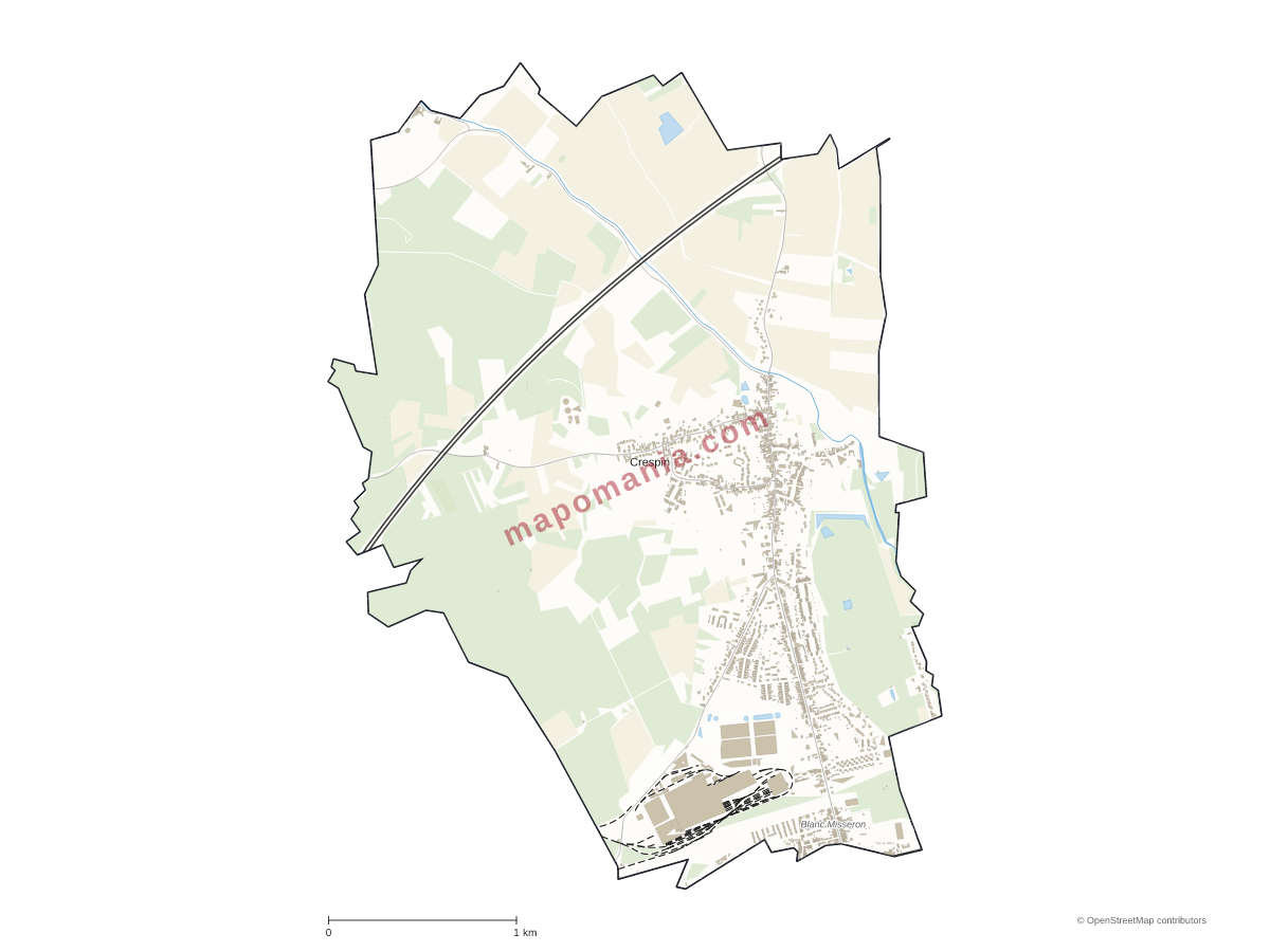 Carte de Crespin à personnaliser