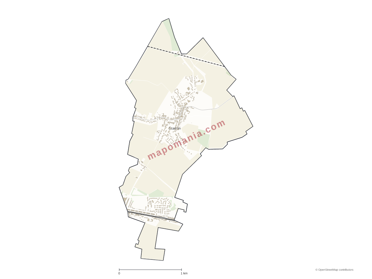 Carte de Écaillon à personnaliser